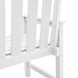 Garden Dining Chair 2 pcs White 65.5 x 59 x 88cm HDPE 42006604