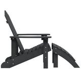 Garden Chair Anthracite HDPE Standard Size Detachable 318646
