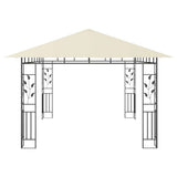 Gazebo with Mosquito Net 4x3x2.73 m Cream 180 g/m 47970
