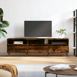 TV Cabinet Smoked Oak 150x30x44.5 cm Engineered Wood 831257