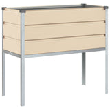 Planter Ivory 100 x 45 x 90 cm Galvanised Steel 42018126