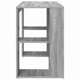 Desk with Shelf Grey Sonoma 130 x 50.5 x 75 cm Engineered Wood 869503