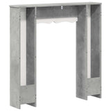 Fireplace Surround Concrete Grey 102 x 20 x 102 cm 8006636