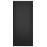Sideboard with 4 Drawers 60x30.5x71 cm Black 342577