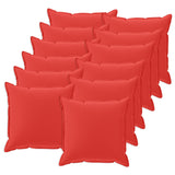 Cushion with Pillow HOUTEN 12 pcs Red Polyester 935310