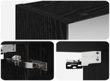 Bathroom Mirror Cabinet with Shelf Black Oak 100 x 14.5 x 70 cm 889128