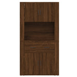 ZNTS Highboard Brown Oak Engineered Wood 3185374