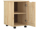 Desk Cabinet Set 2 pcs Brown Solid Pine Wood 3438784