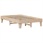 Bookcase Bed without Mattress 135x190cm Double Solid Wood Pine 3324553