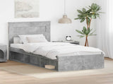 Bed Frame with Headboard Concerte 90 x 200 cm Solid Pine Wood 3409810