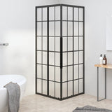 Shower Cabin Frosted ESG 70x70x180 cm Black 151859