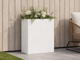 Garden Planter White 50 x 20 x 75 cm Cold-rolled Steel 8005458