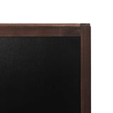 246430 Double-sided Blackboard Cedar Wood Free Standing 40x60 cm