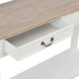 249901 Console Table White 110x35x80 cm Wood