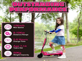 Foldable Electric Kids Scooter, Ride-on for Ages 7-14 Years, Pink T3398P349434