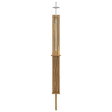 Outdoor Shower 257 cm Solid Acacia Wood and Stainless Steel 903121