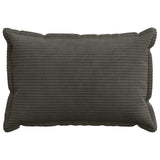 Cushion Cover 6 pcs HOUTEN Anthracite 50 x 75 cm Corduroy 919816