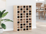 Wine Rack 2 pcs Natural 56 x 25 x 56 cm Solid Pine Wood 893312