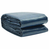 Floating PE Solar Pool Film 800x500 cm Black and Blue 92992