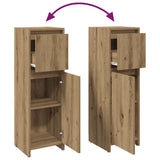 Bathroom Cabinet Artisan Oak 30x30x95 cm Engineered Wood 856062