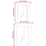 Coffee Table 2 pcs Natural 873544