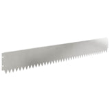 Lawn Edging 30 pcs 103 x 15 cm Steel Silver 8008364