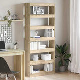 Book Cabinet Sonoma Oak 80 x 30 x 198 cm Engineered Wood 3333918
