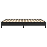 Bed Frame without Mattress Black 135x190 cm Double Double Faux Leather 349841