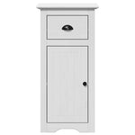 ZNTS 3 Piece Bathroom Furniture Set BODO White Solid Wood Pine 3307647