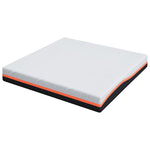 Mattress White and Grey 180 x 200 cm Memory Foam 4106308