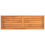 ZNTS Garden Bench 110x35x45 cm Solid Wood Acacia 319419