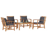 Garden Sofa Set Natural Solid teak wood 3356863
