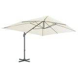 Garden Parasol with Portable Base Sand 276344