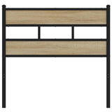 Replace Headboard Sonoma Oak 107 cm Iron and Engineered Wood 4017132