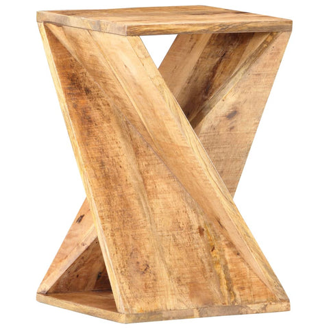 ZNTS Side Table 35x35x55 cm Solid Mango Wood 286183