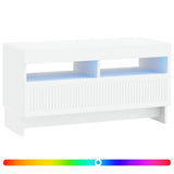 LED TV Cabinet White Engineered Wood 896115