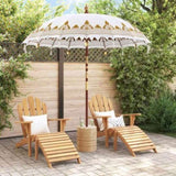Balinese Parasol Cream 215 x 215 x 260 cm Cotton and Wood 42006455