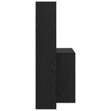 Desk with Shelf Black Oak 138.5 x 55 x 143 cm Engineered Wood 3337250