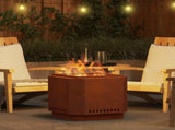 Smokeless Fire Pit Brown 58 x 58 x 51 cm Weathering Steel 858975