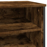 Shoe Cabinet Smoked Oak 80x38x78 cm Engineered Wood 848651