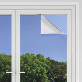 Static Reflective Solar Window Film Silver 90 x 2000 cm PVC 3394734