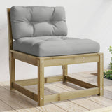 Garden Sofa with Cushions Impregnated Wood Pine 844693
