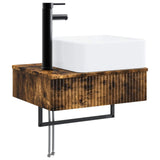 Bathroom Cabinet Set 3 pcs Smoked Oak 53 x 35 x 39 cm 3405612