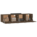 Wall Cabinets 2 pcs Brown Oak 60x36.5x35 cm Engineered Wood 3115643