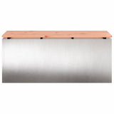 Garden Bench Silver 100 x 40 x 43 cm Stainless steel 874909