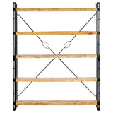 Bookcase Mango Wood Brown, Black 286580