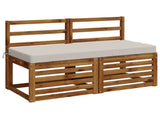 2-Piece Bench Cushions SOEST 2 pcs 100% Polyester White 950189