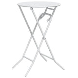 Garden Table Folding White 50 x 50 x 72 cm Metal 42010321