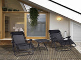 Folding Zero Gravity Chairs, 3 Pieces Adjustable Sun Lounger and Table Set with Cup Holder and T3398P318661