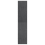 Book Cabinet Room Divider Grey 40x30x135.5 cm Pinewood 808145